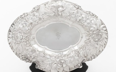 Gorham Sterling Silver Floral Repousse Bowl, 1901