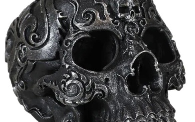 Gothic Black El Diablo Inferno Fire Tattoo Devil Dragon Skull Statue
