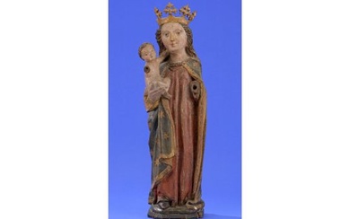 Gotische Madonna mit Kind Wohl um 1500