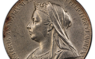 Great Britain: , Victoria silver Matte Specimen "Diamond Jubilee" Medal 1897 SP58 PCGS,...
