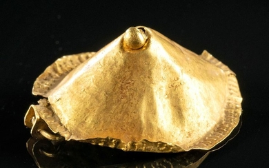 Greek 20K+ Gold Brooch of Mastoid Form, ex-Bonhams