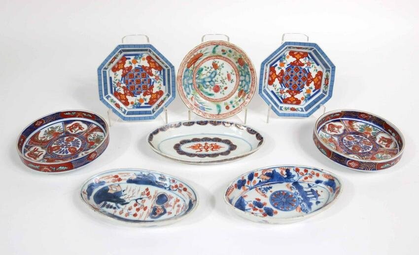 Group of Chinese and Japanese Saucers