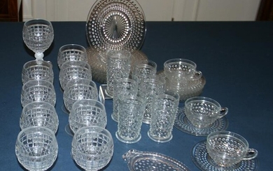 Group of Mid Century Colorless Glass