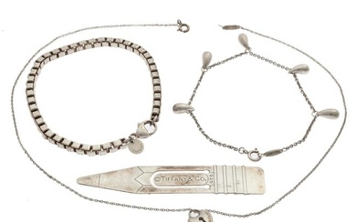 Group of Tiffany & Co. Sterling Silver Jewelry Items