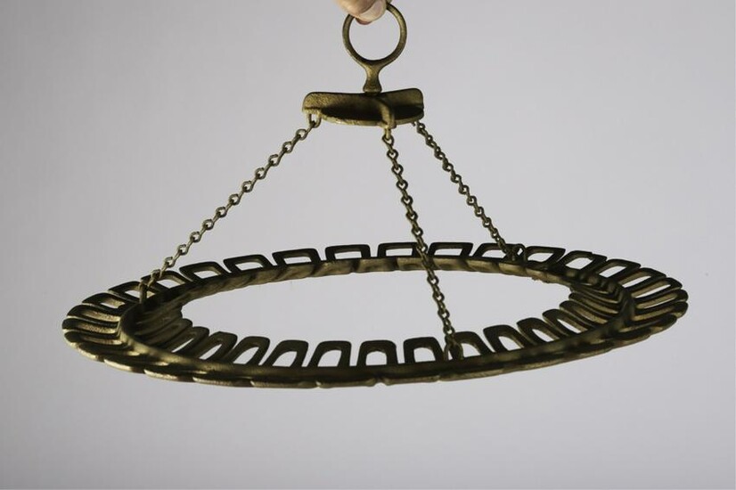 HANGING CAST IRON WHIP HOLDER / DISPLAY