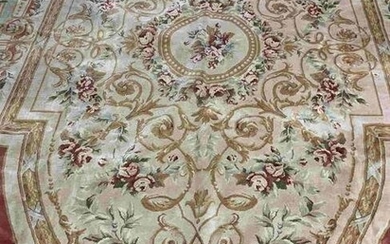 Hand Knotted Chinise Rug 13.2x9.5 ft