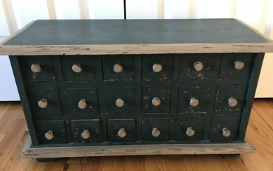 Handmade Apothecary Cubby Drawer Cabinet