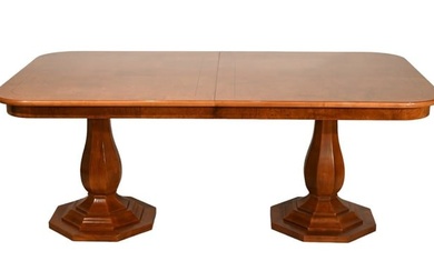 Henredon Carved Double Pedestal Dining Table