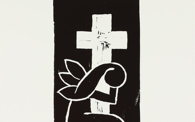 SOLD. Henry Heerup: "Sørgende enke", 1942. Signed Heerup, 14/125. Linocut. Sheet size 50 x 37 cm. Unframed. – Bruun Rasmussen Auctioneers of Fine Art