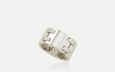 Hermes, Diamond and white gold band ring