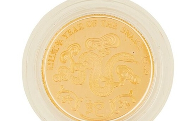 Hong Kong â€“ A year of the Snake, 1988 proof gold