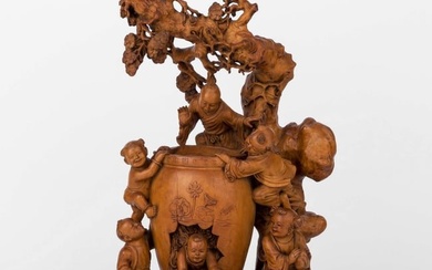 Huangyang Wood Carving, Si Maguang Za Gang, Late Qing Dynasty/Republic of China