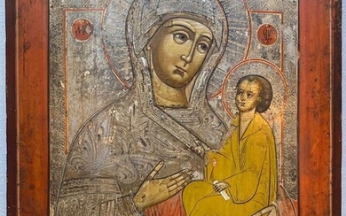 Icon, Mother of God of Tichvin - Wood - 19th century