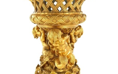 Impressive Louis XV Style Gilt-Bronze Centerpiece