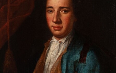 Italian school; third quarter of the 18th century. "Portrait of a gentleman. Oil on canvas....