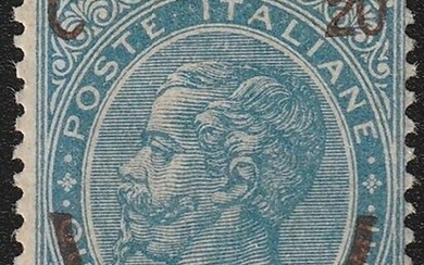 Italy 1865 - Kingdom of Italy 1865, 20 c. on 15 c. 2nd type - Sassone