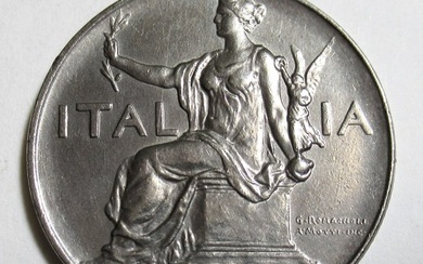 Italy, Kingdom of Italy. Vittorio Emanuele III di Savoia (1900-1946). Buono da 1 Lira 1928 "Italia Seduta"