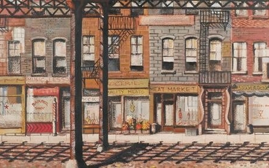 JAMES LOWELL CADY, Third Avenue El, NYC, O/B 1953