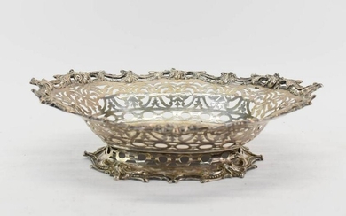J.E. Caldwell Sterling Silver Footed Oval Bowl