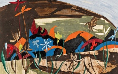 Jacob Lawrence "Peace, 1956" Offset Lithograph