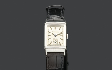 Jaeger Lecoultre - Favre Leuba - Vers 1930-40 Montre bracelet modèle reverso en acier staybrite...