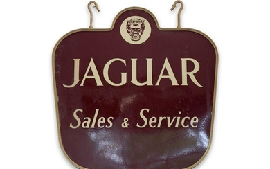 Jaguar Sales and Service Double-Sided Sign
