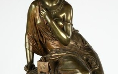 Jean Jules Salmson (1823-1902) Bronze of Pandora
