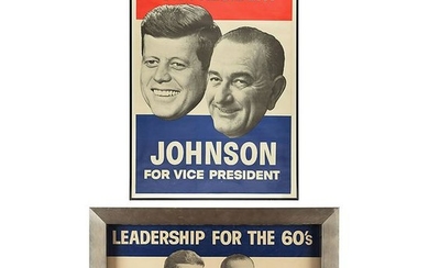 John F. Kennedy Lot of (2) 1960 Presidential Campaign