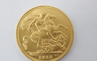 KGV Full Gold Sovereign 1913