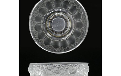 Lalique Style Frosted Glass Center Bowl