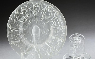 Lalique ring holder and Lalique style plate