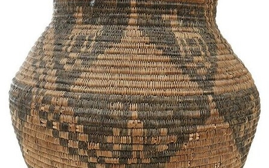 Large Apache Yavapai Woven Olla Basket