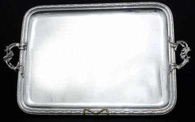 Large, Two Handled Tray - .950 silver - Adolphe Boulenger (active 1876-1899) - France - Late 19th century