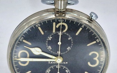 Leonidas - Lepine Militärische Beobachtungsuhr - Chronograph - seltene Ausformung - Switzerland 1930