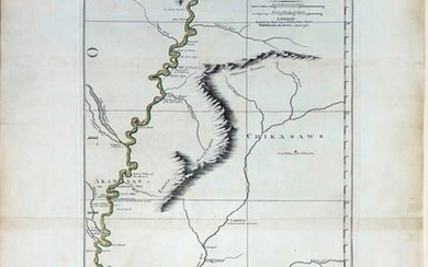 Lieutenant John Ross Map of the Course of the Mississippi River 1775
