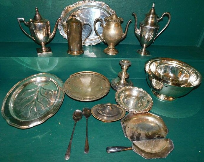 Lot Silver Plate Items