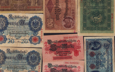 Lot of paper money: Germany (11)