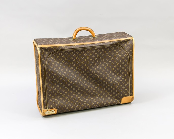 Louis Vuitton Damenkoffer Canvas-Monogramm, Leder-Tragegriff, die Ränder mit...