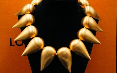 Louis Vuitton Parure Petale Gold Tone Collar Necklace