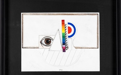 Lucio Del Pezzo © (Napoli, 1933 - Milano, 2020), Il piccolo occhio, 1966