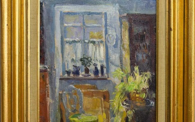 * MARY NICOL NEILL ARMOUR LLD RSA RSW RGI (SCOTTISH 1902 - 2000) CHAIR BY THE WINDOW