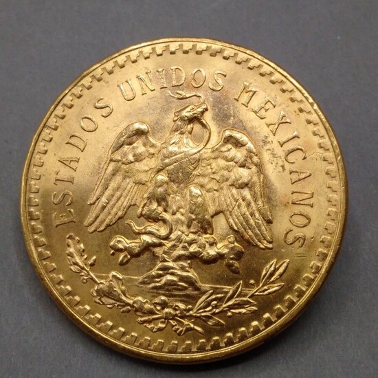 MEXIQUE Une pièce 50 pesos or - 1821-1947... - Lot 31 - L'Huillier & Associés
