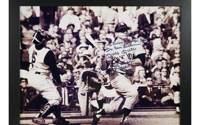 MICKEY MANTLE, Signed Photo to Pres. Bush, JSA