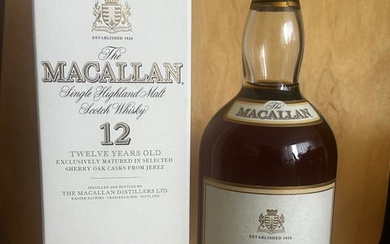 Macallan 12 years old - Original bottling - b. late 1990s early 2000s - 1.0 Litre