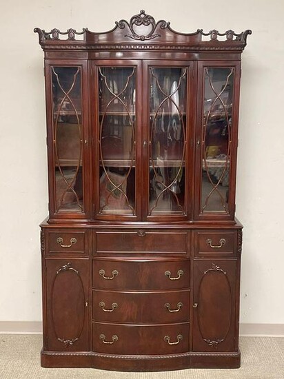 Mahogany Chippendale Style China Cabinet