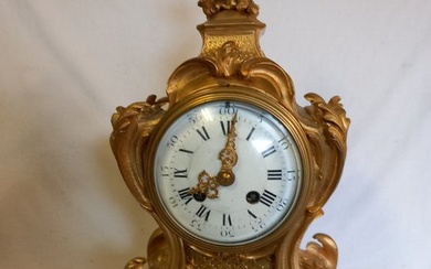 Mantel clock - Gilt bronze - Second half 19th century