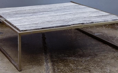 Marble and Metal Coffee Table