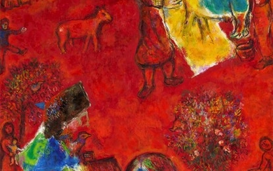 Marc Chagall Composition en rouge