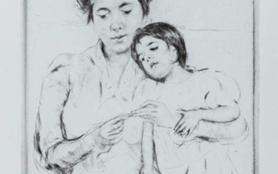 Marie Cassatt (1844-1926) The Crocheting Lesson