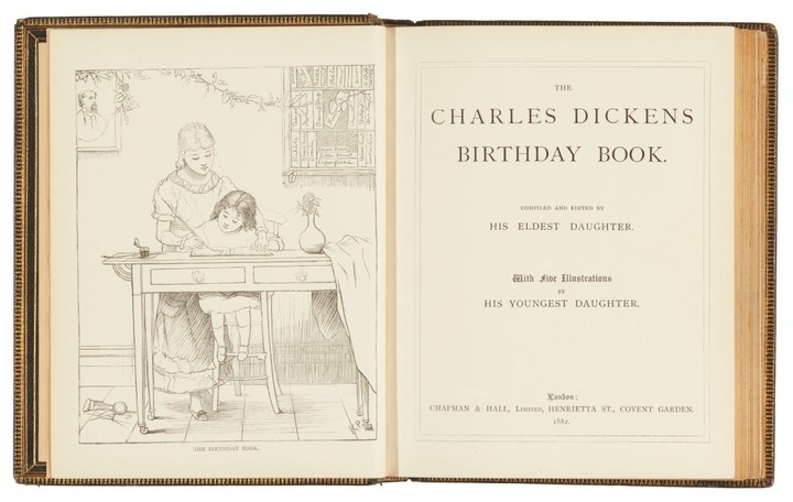 Mary Dickens, The Charles Dickens Birthday Book, 1882, first edition